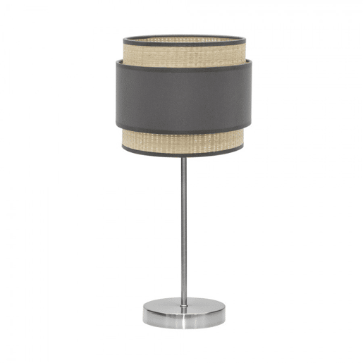 candeeiro de mesa metálico cor cinzenta série kandy 30cm