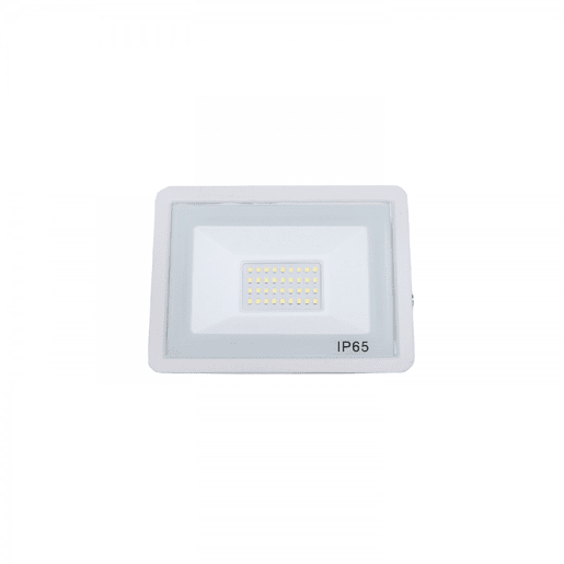 projector de exterior em alumínio branco série tumut 16,7cm