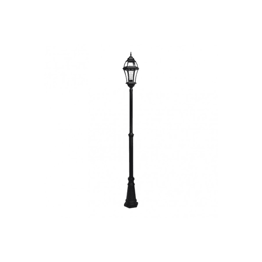 lanterna de jardim em alumínio preto série becrux 25cm