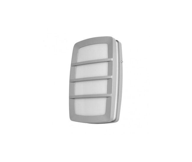 Aplique de exterior aluminio color gris serie capella 30cm