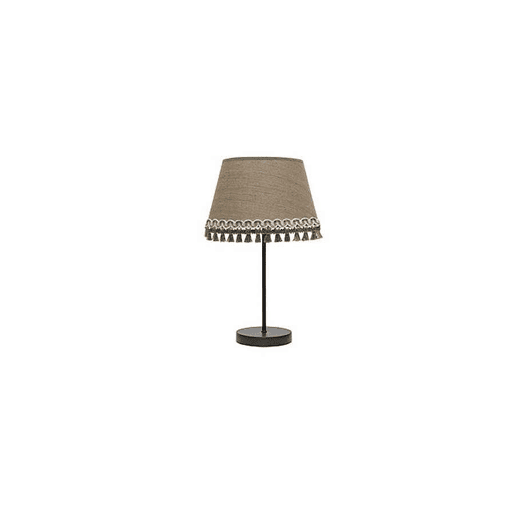 candeeiro de mesa metálico cor preta série ada 25cm