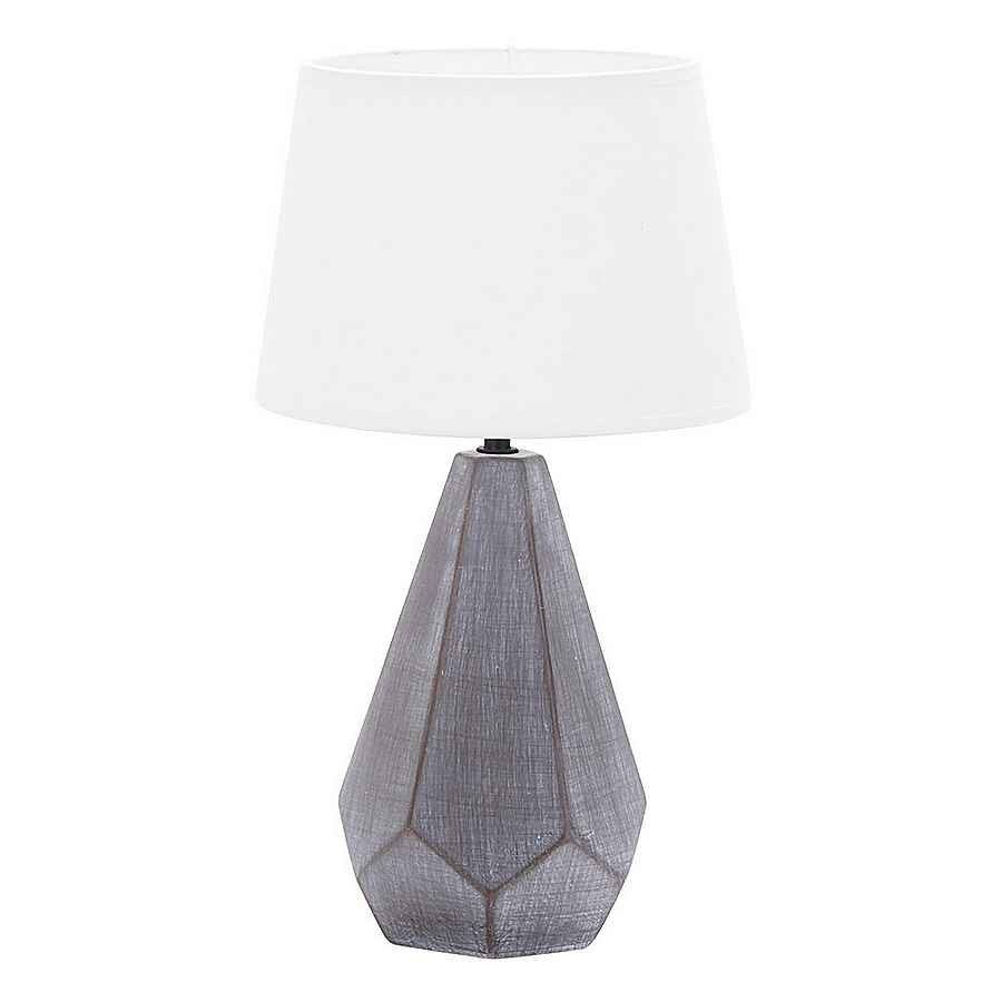 Lampara sobremesa ceramica color negro serie ibi 24.8cm