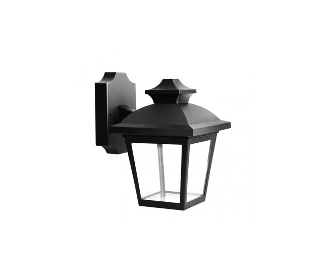 Aplique de exterior policarbonato color negro serie maca 17cm