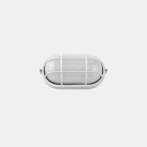 candeeiro de parede exterior em alumínio branco série apus 21cm