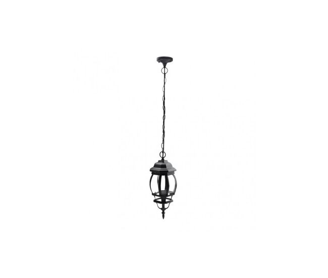 Colgante para exterior aluminio color negro serie caelum 16cm
