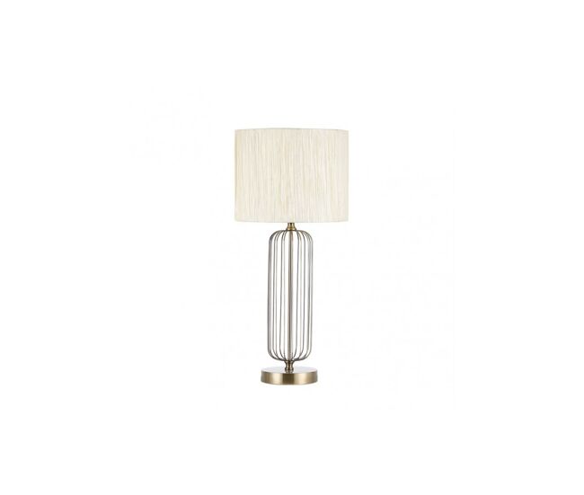 Lampara sobremesa metal color dorado serie mansonia 30cm