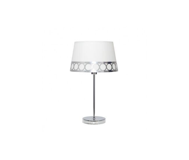 Lampara sobremesa metal color blanco serie dalia 25cm