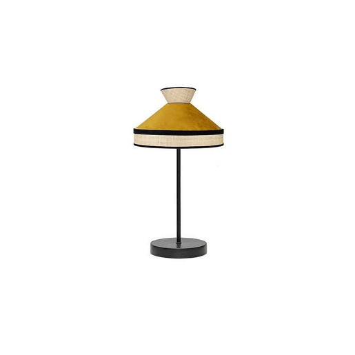 candeeiro de mesa em metal bege série fabrizio 20cm