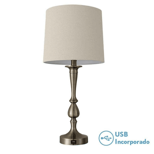 candeeiro de mesa em metal dourado série khalifa 28cm