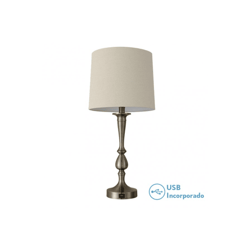 candeeiro de mesa em metal dourado série khalifa 28cm