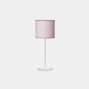 candeeiro de mesa metálico cor branca série ibor 17cm