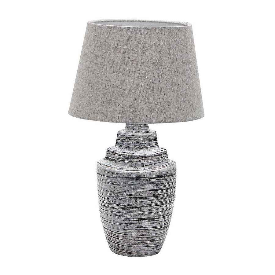 Lampara sobremesa ceramica color gris serie tui 24cm