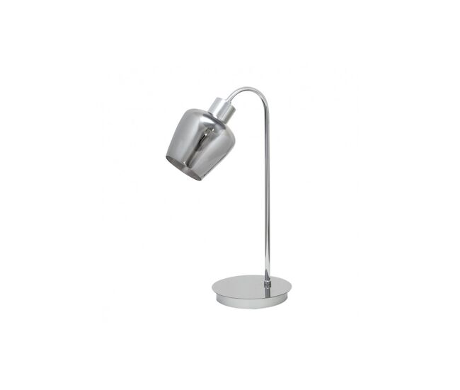 Lampara sobremesa metal color cromo serie soline 18cm
