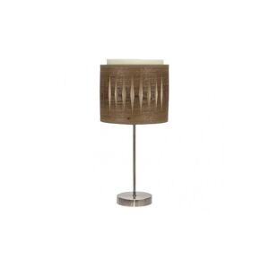 candeeiro de mesa em metal dourado série alexandra 17cm