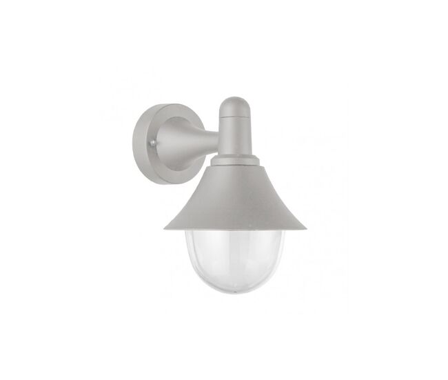 Aplique de exterior policarbonato color gris serie mentol 18.1cm