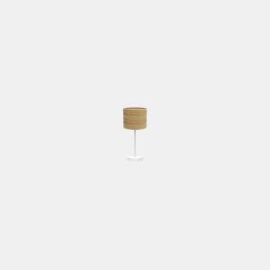 candeeiro de mesa metálico cor branca série jerte 17cm