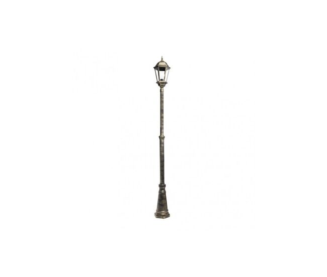 Farola para jardin aluminio color negro serie regulus 25cm