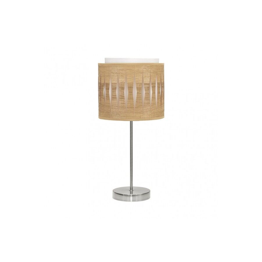 Lampara sobremesa metal color niquel serie alexandra 17cm