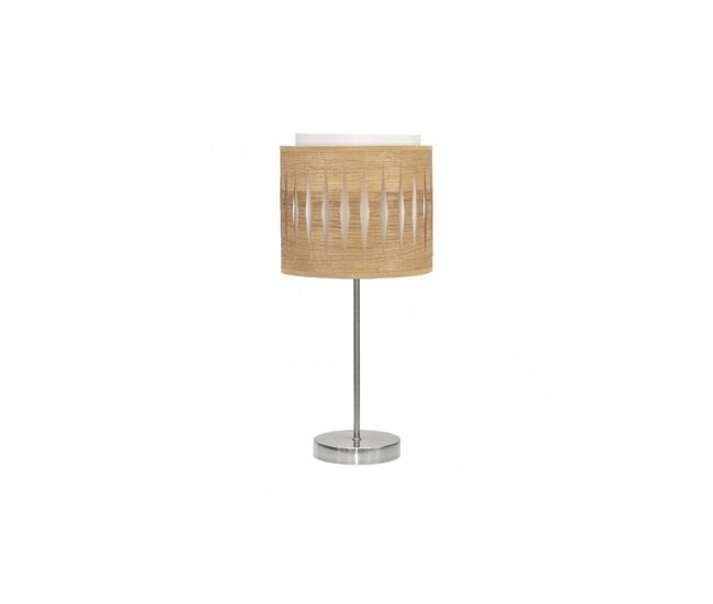 Lampara sobremesa metal color niquel serie alexandra 17cm