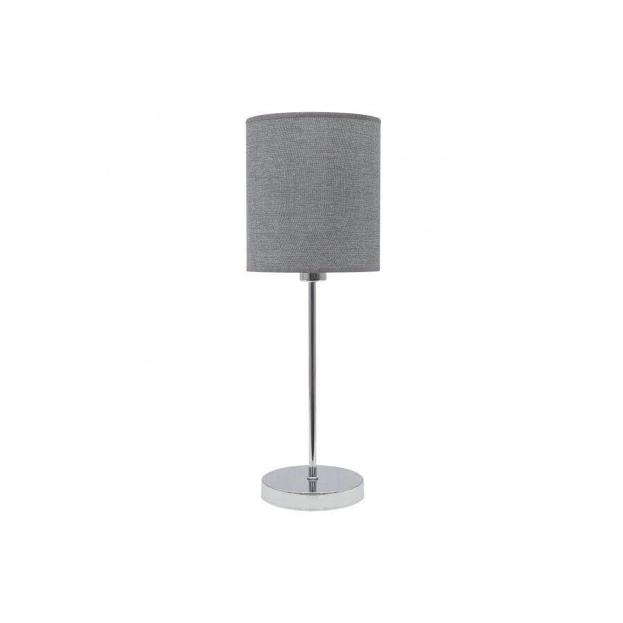 Lampara sobremesa metal color plata serie axel 17cm