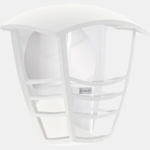 candeeiro de parede exterior em alumínio branco da série terva 19,5 cm