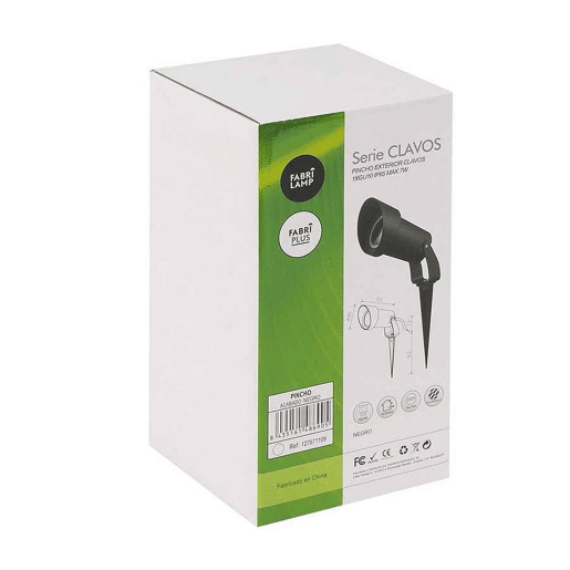 espigão de jardim policarbonato cor preta série de pregos 8,6cm