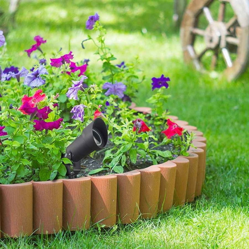 espigão de jardim policarbonato cor preta série de pregos 8,6cm