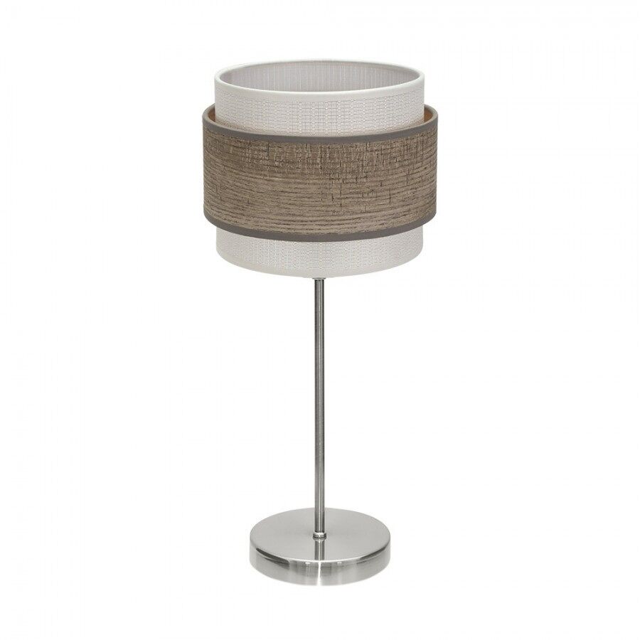 Lampara sobremesa metal color niquel serie myriam 18cm