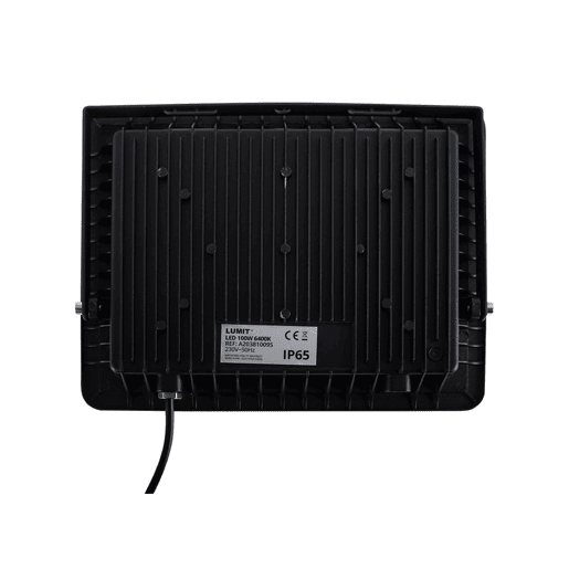 projector de exterior alumínio cor preta tumut série 27,1cm