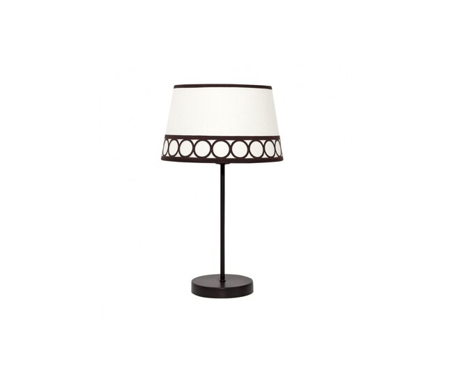 Lampara sobremesa metal color marron serie dalia 25cm