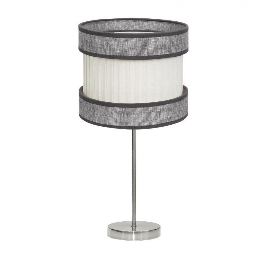 Lampara sobremesa metal color niquel serie home 30cm