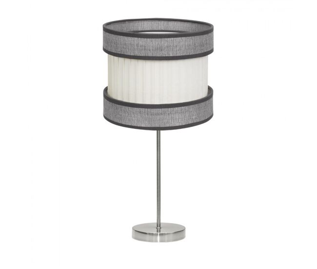 Lampara sobremesa metal color niquel serie home 30cm