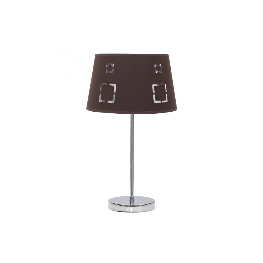 Lampara sobremesa metal color cromo serie celaya 25cm