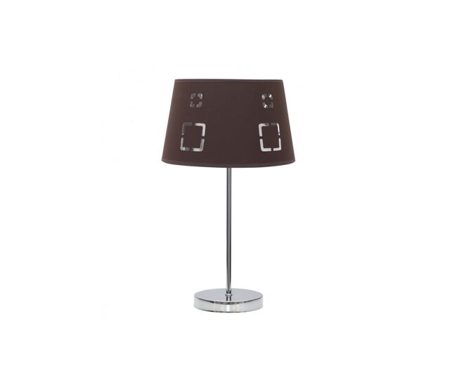 Lampara sobremesa metal color cromo serie celaya 25cm