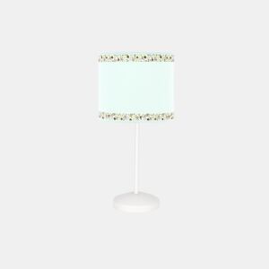 candeeiro de mesa metálico cor verde série cenefa 17cm