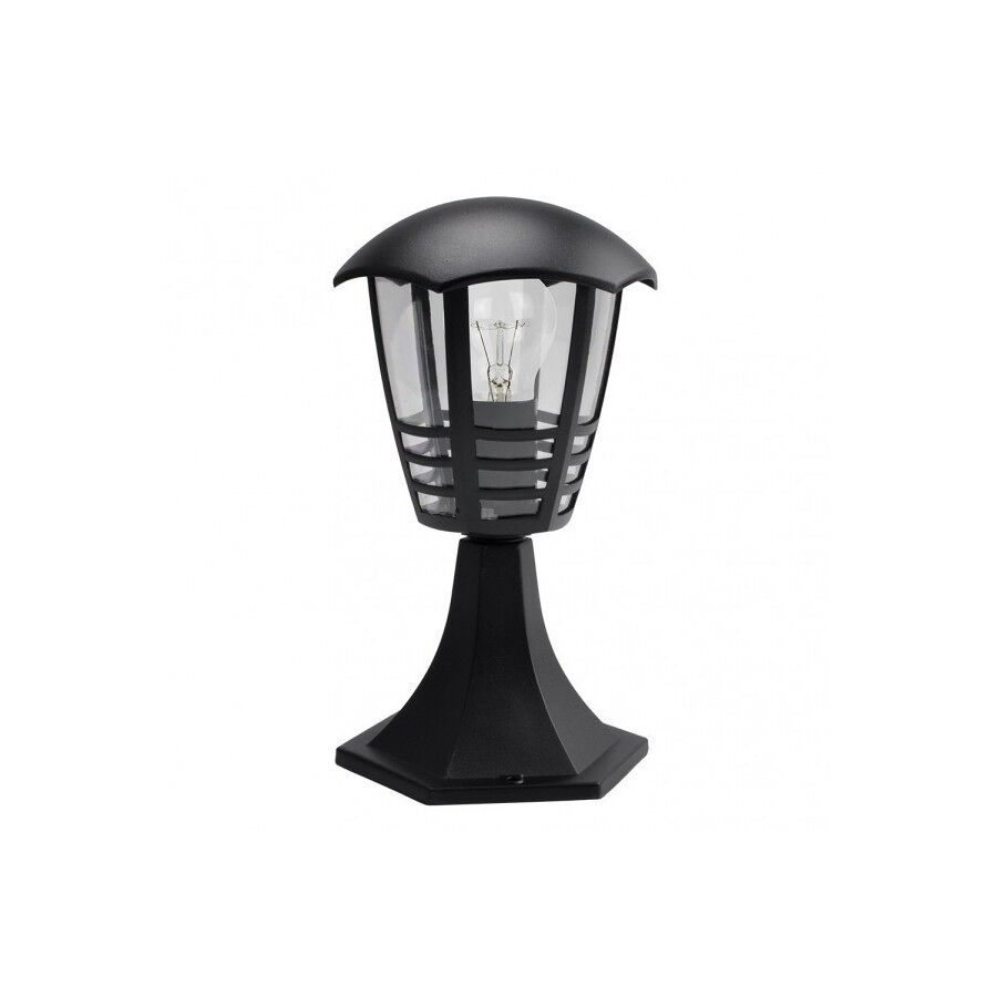 Sobremuro jardin aluminio color negro serie alnilan 16cm