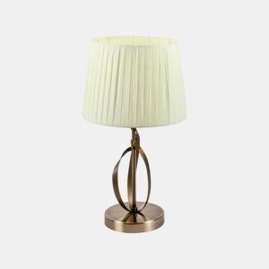 candeeiro de mesa em metal dourado série detroit 25cm