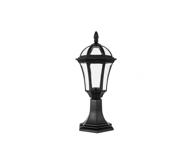 Sobremuro jardin policarbonato color negro serie comino 17.6cm