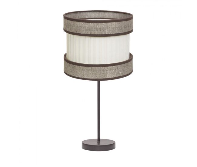 Lampara sobremesa metal color marron serie home 30cm