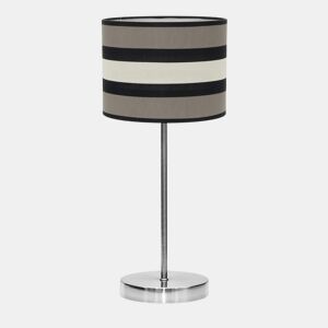 candeeiro de mesa metal cor cromada série karla 25cm