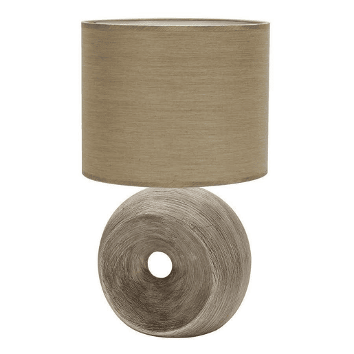 candeeiro de mesa em cerâmica cor bege série ea 30cm