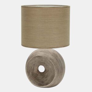 candeeiro de mesa em cerâmica cor bege série ea 30cm