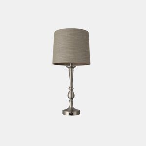 candeeiro de mesa em metal niquelado série khalifa 28cm