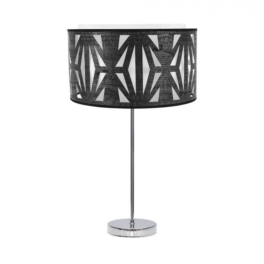 Lampara sobremesa metal color cromo serie katerina 30cm