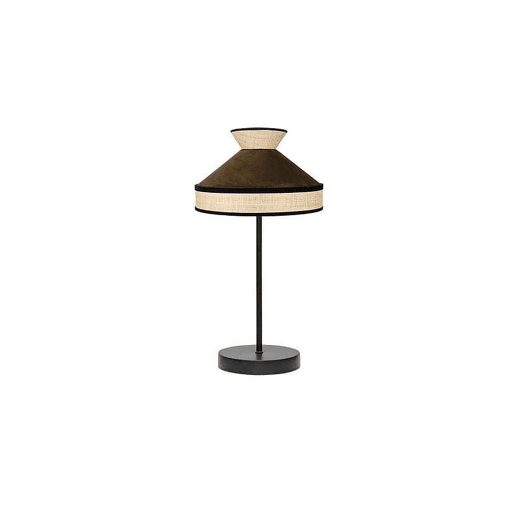 candeeiro de mesa metálico cor castanha serie fabrizio 20cm