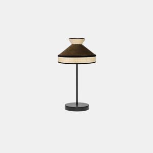 candeeiro de mesa metálico cor castanha serie fabrizio 20cm