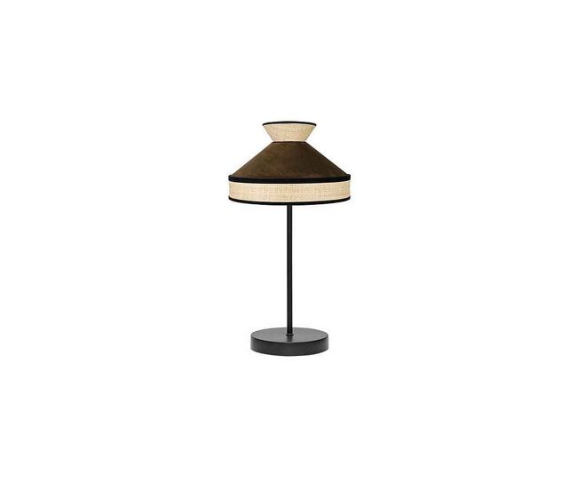 Lampara sobremesa metal color marron serie fabrizio 20cm