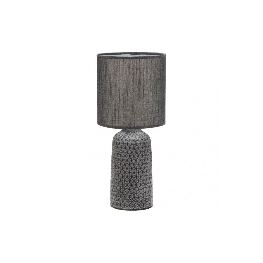 Lampara sobremesa metal color gris serie tilapia 20cm