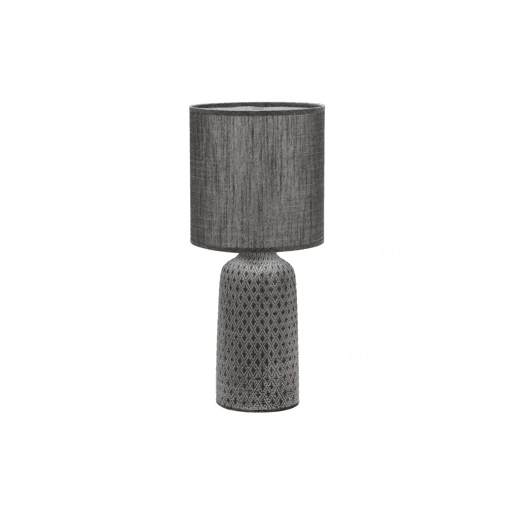 candeeiro de mesa metálico cor cinzenta série tilápia 20cm