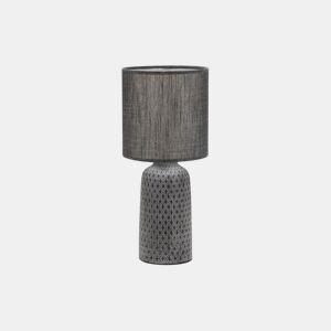 candeeiro de mesa metálico cor cinzenta série tilápia 20cm